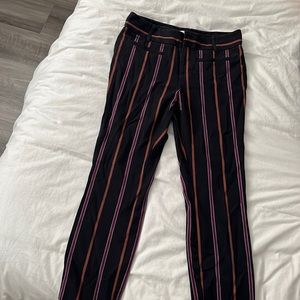 Anthropologie The Essential Slim Trousers Striped Size 4